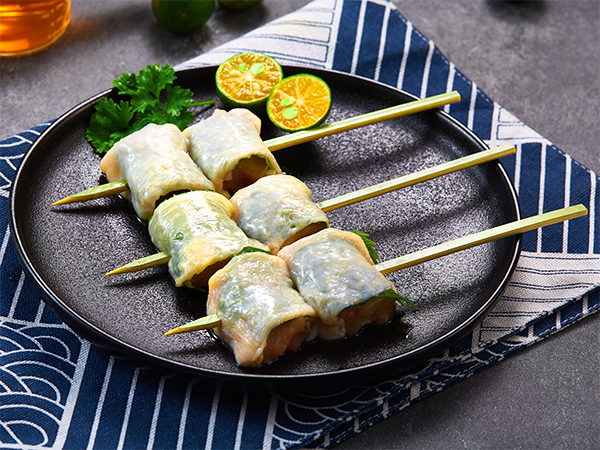 紫苏带皮腿肉串